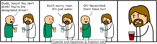 Cyanide And Happiness - Jesus Is A Pretty Bad Backseat Driver Too