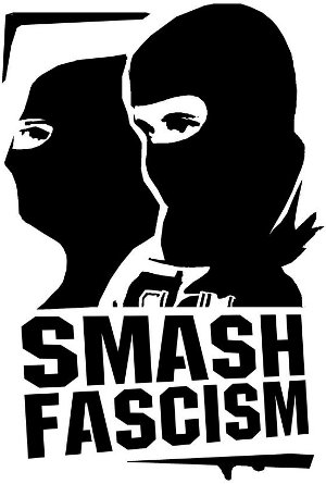 Antifa smash fascism