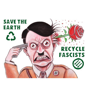 Recycle Fascists Illustrazione di Grafica Nera