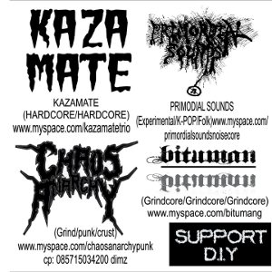 Kazamate & Primordial Sounds & Chaos Anarchy & Bituman - [2010] Noizer! 4 Way Of Split